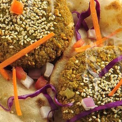 Falafel Disk With Roumi Cheese