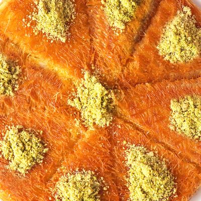 Konafa with Cream and Honey