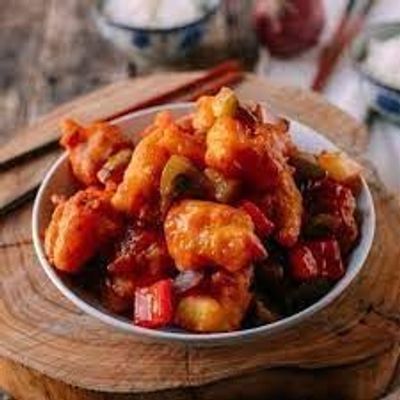 طبق السمك الصيني الحلو والحامض