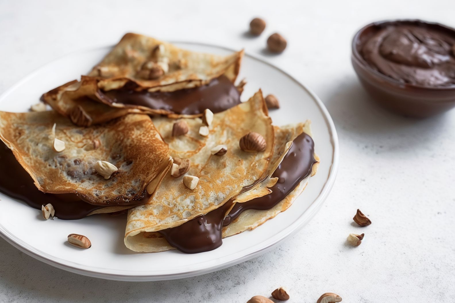 Chocolate With Nuts Crepe