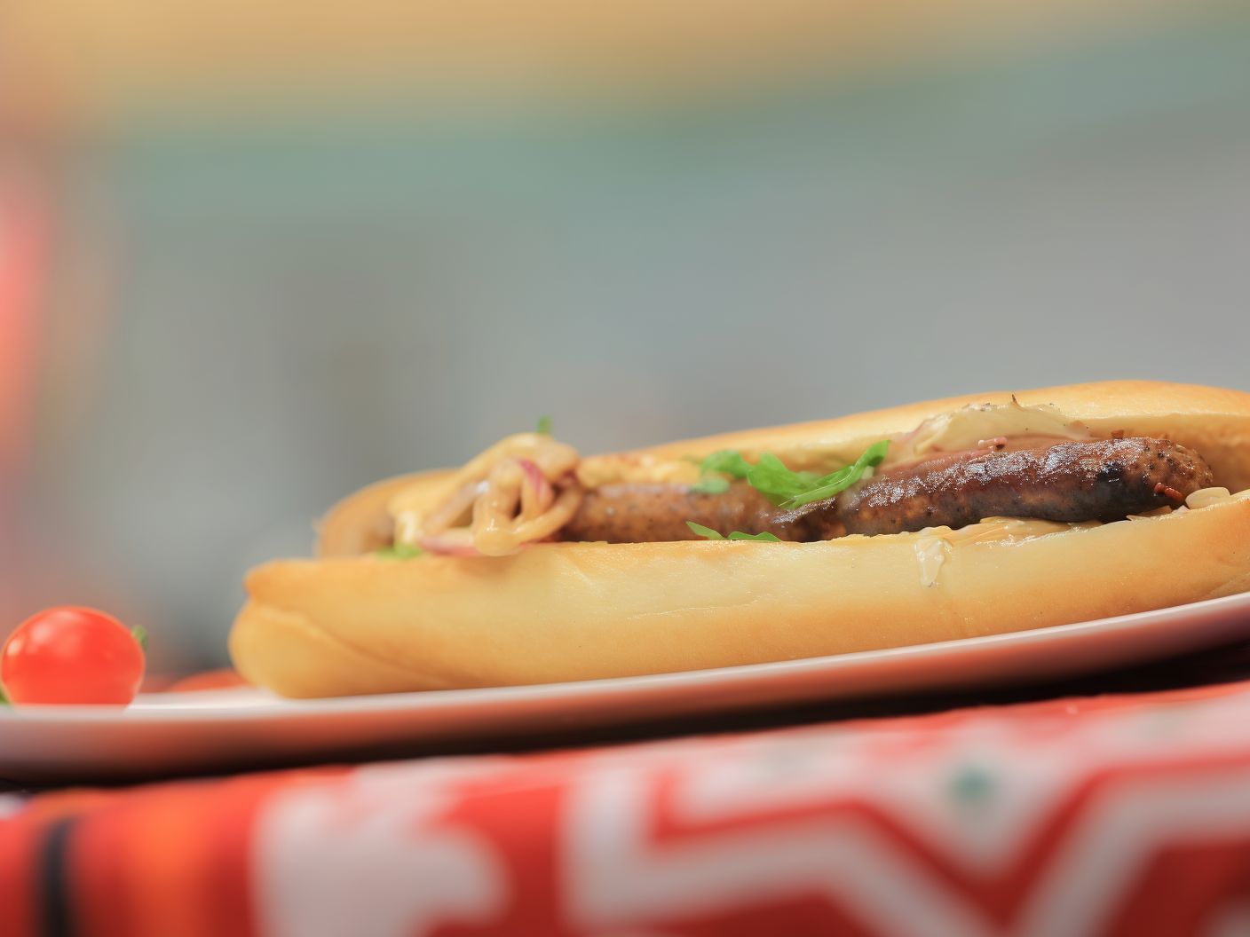 Grilled Alexandrian Sausage Sandwich