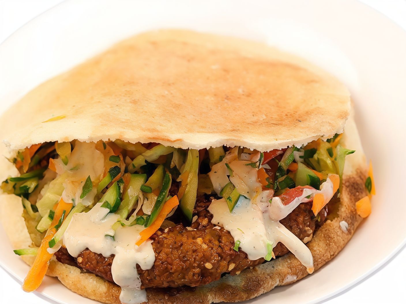 Falafel Stuffed Sandwich