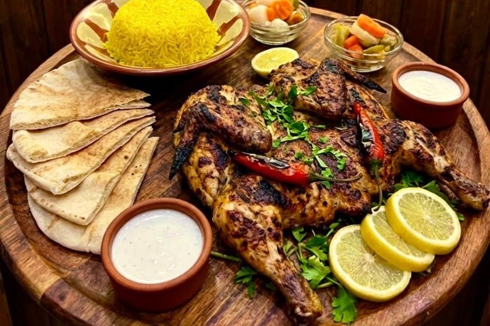 Grilled Chicken on Charcoal
