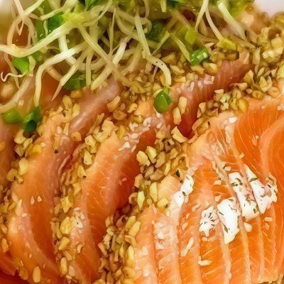 Seared Salmon Sashimi