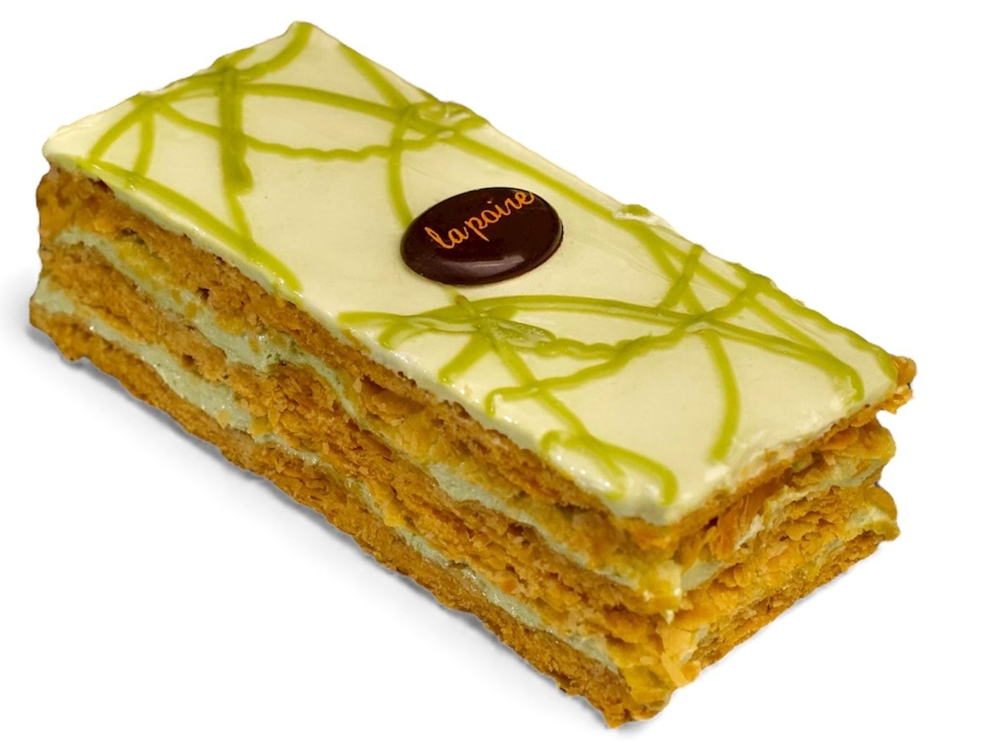 Pistachio Mille-Feuille Gateau