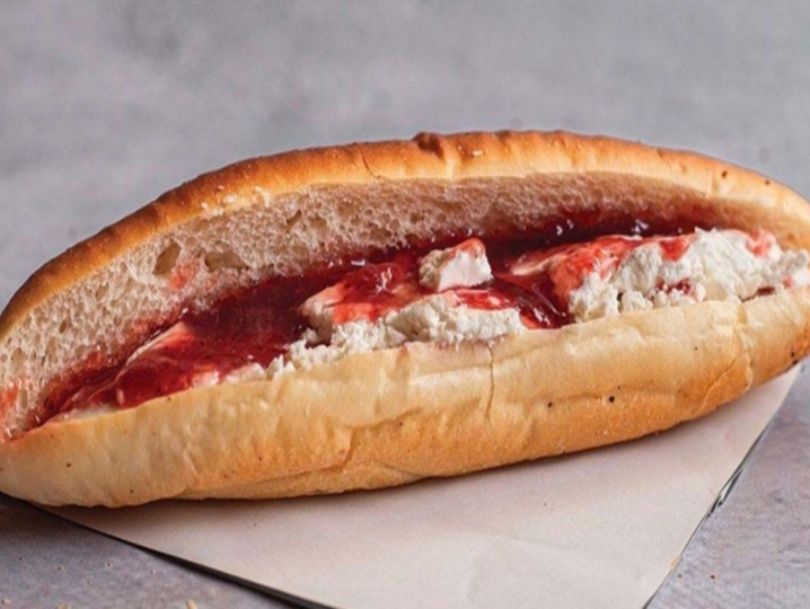 Strawberry Jam and Cream Sandwich