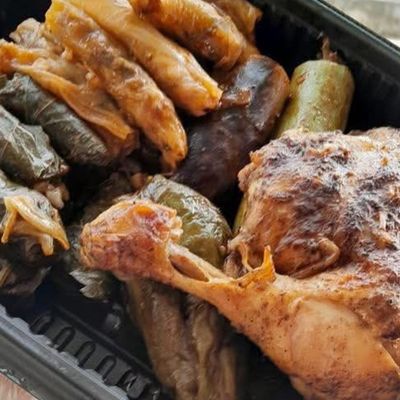 Mix Mahshi with Quarter of Chicken