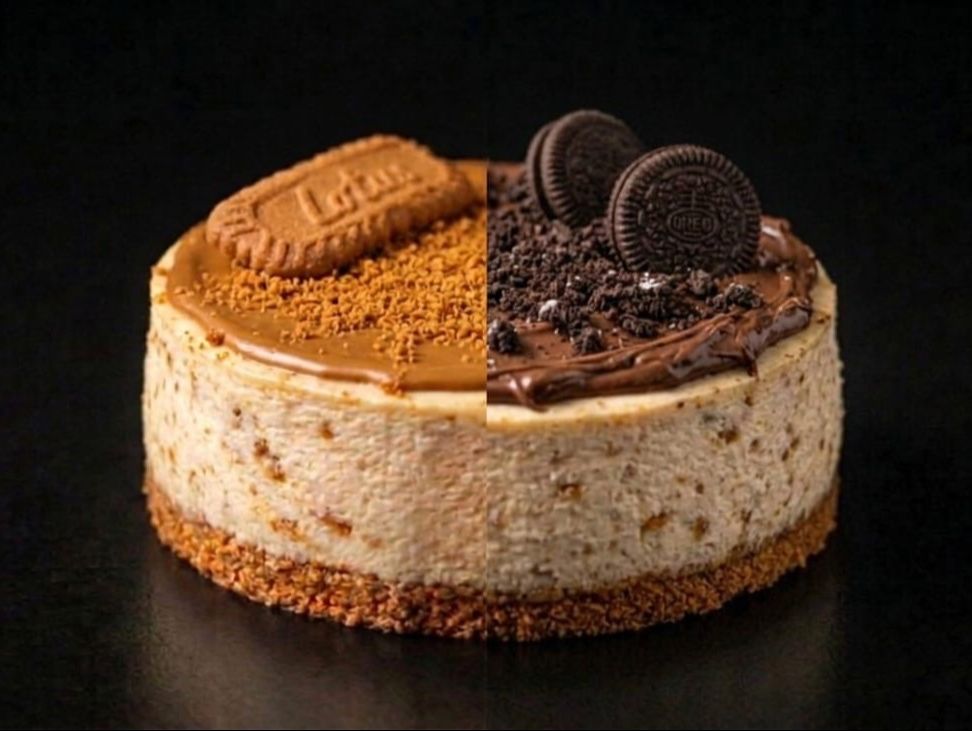 Oreo Lotus Round Cheesecake