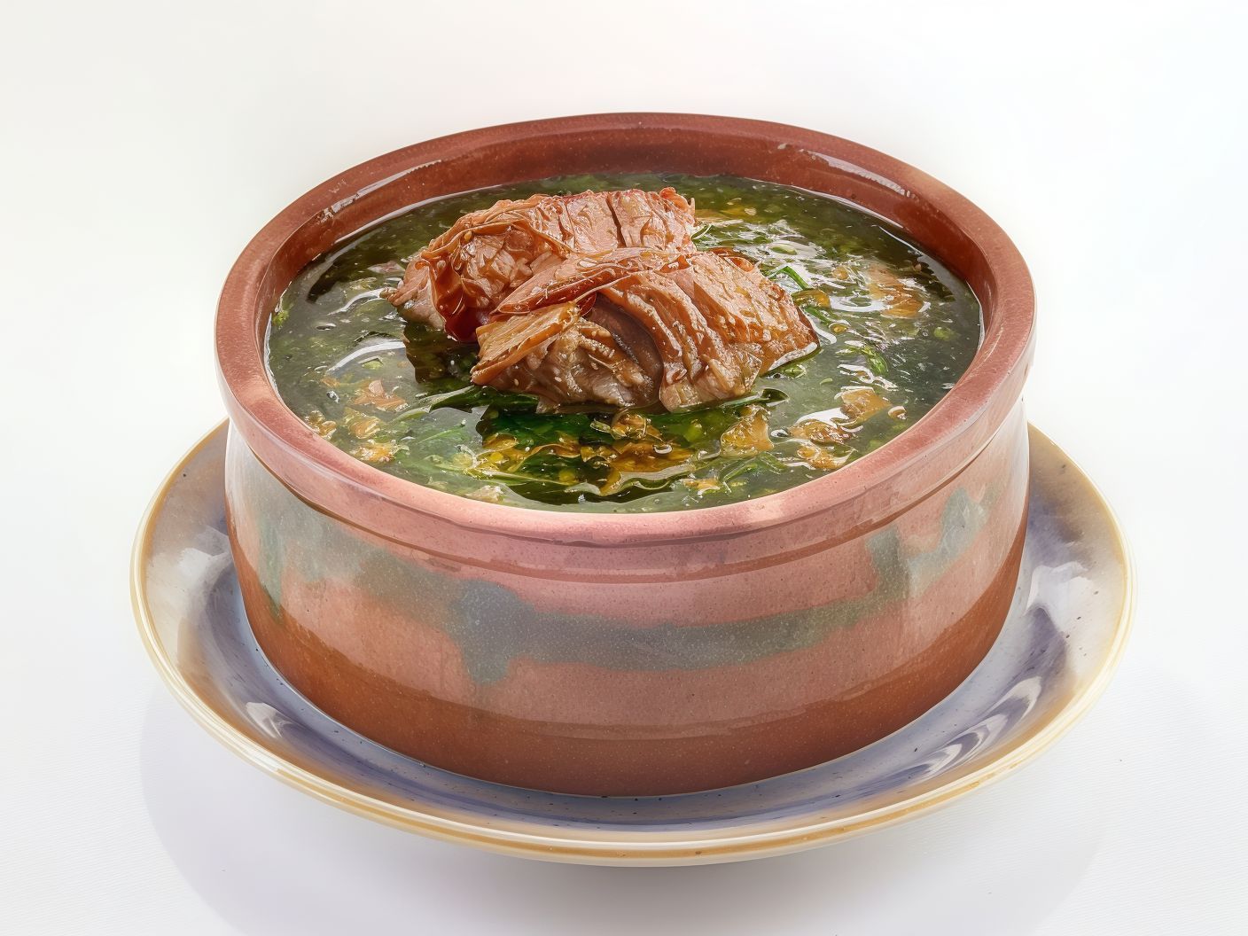 Molokhia casserole with meat