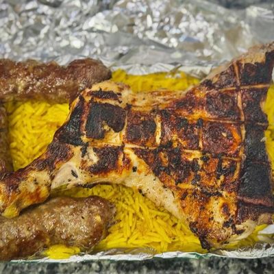 Quarter Chicken thigh Meal ,3 Kofta