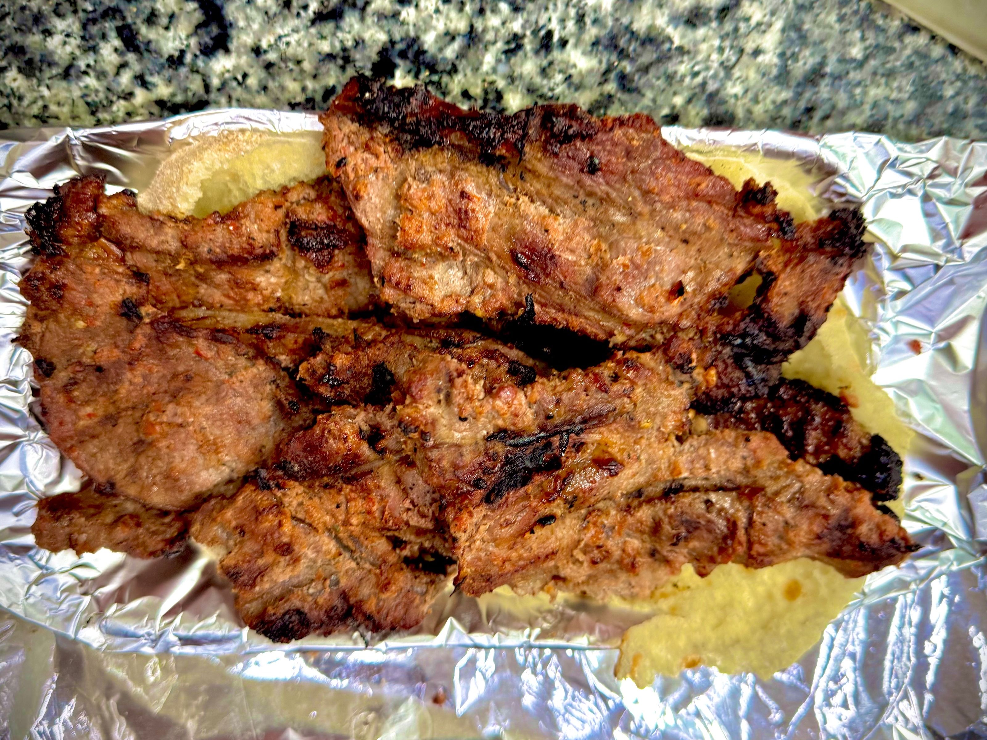 Three-quarters kilo meat steak