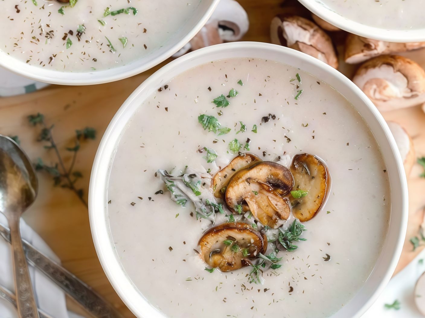 Mushroom And Chicken Soup