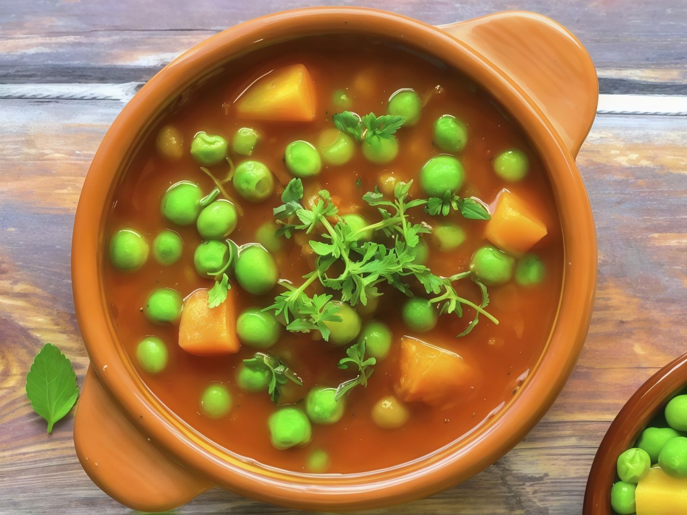Peas With Carrot Bowl