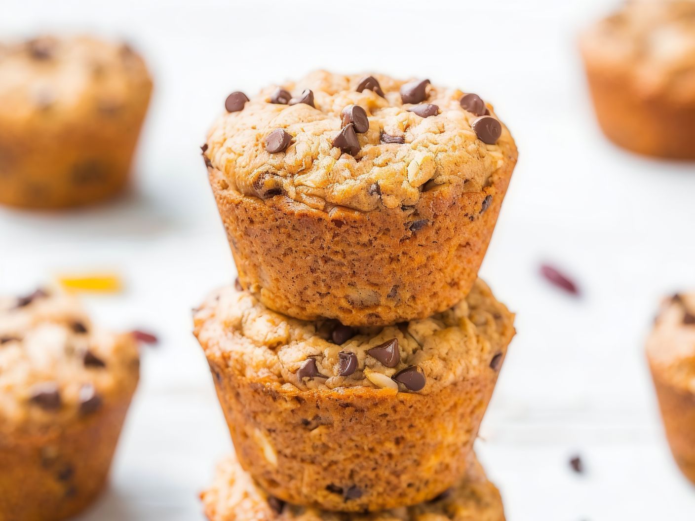 Healthy Muffin With Chocolate Chips