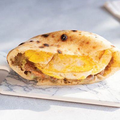 Fried Egg Fava Bean Sandwich
