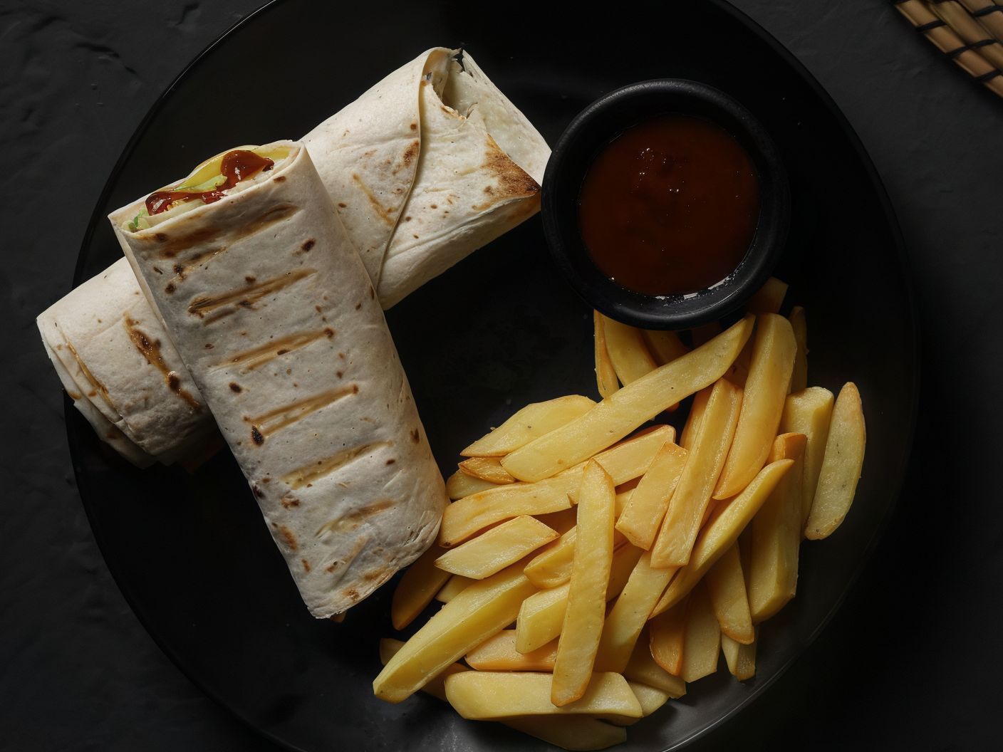BBQ Chicken Wrap Sandwich