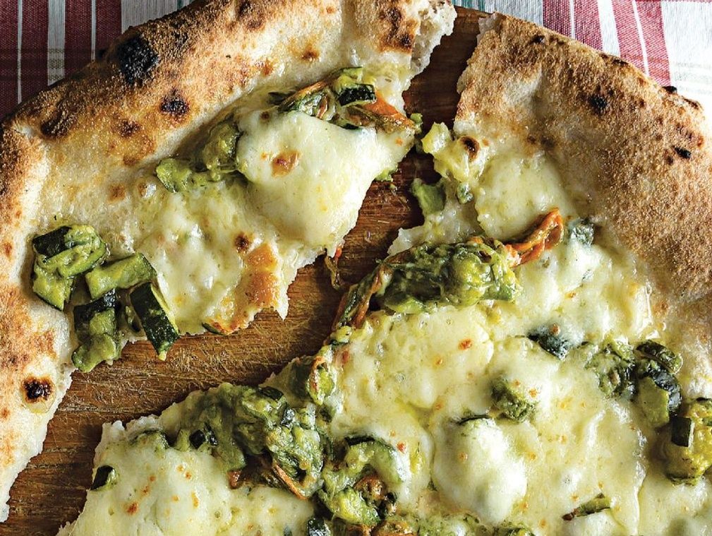 Zucchini pizza