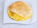 Puree, Omelette with Roomi Cheese, and Moussaka