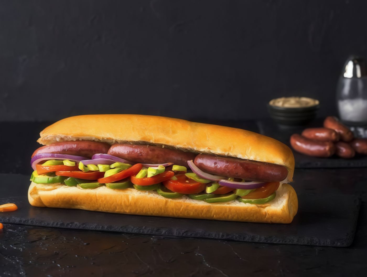 Potato Roll On Sausage