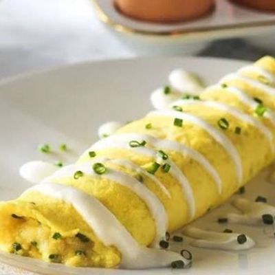 Omlette Cheeder roll