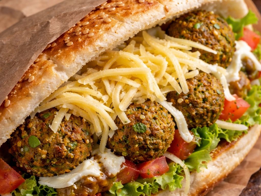 Falafel with Roumy cheese.