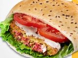 Falafel with Kiri Cheese and Pastrami