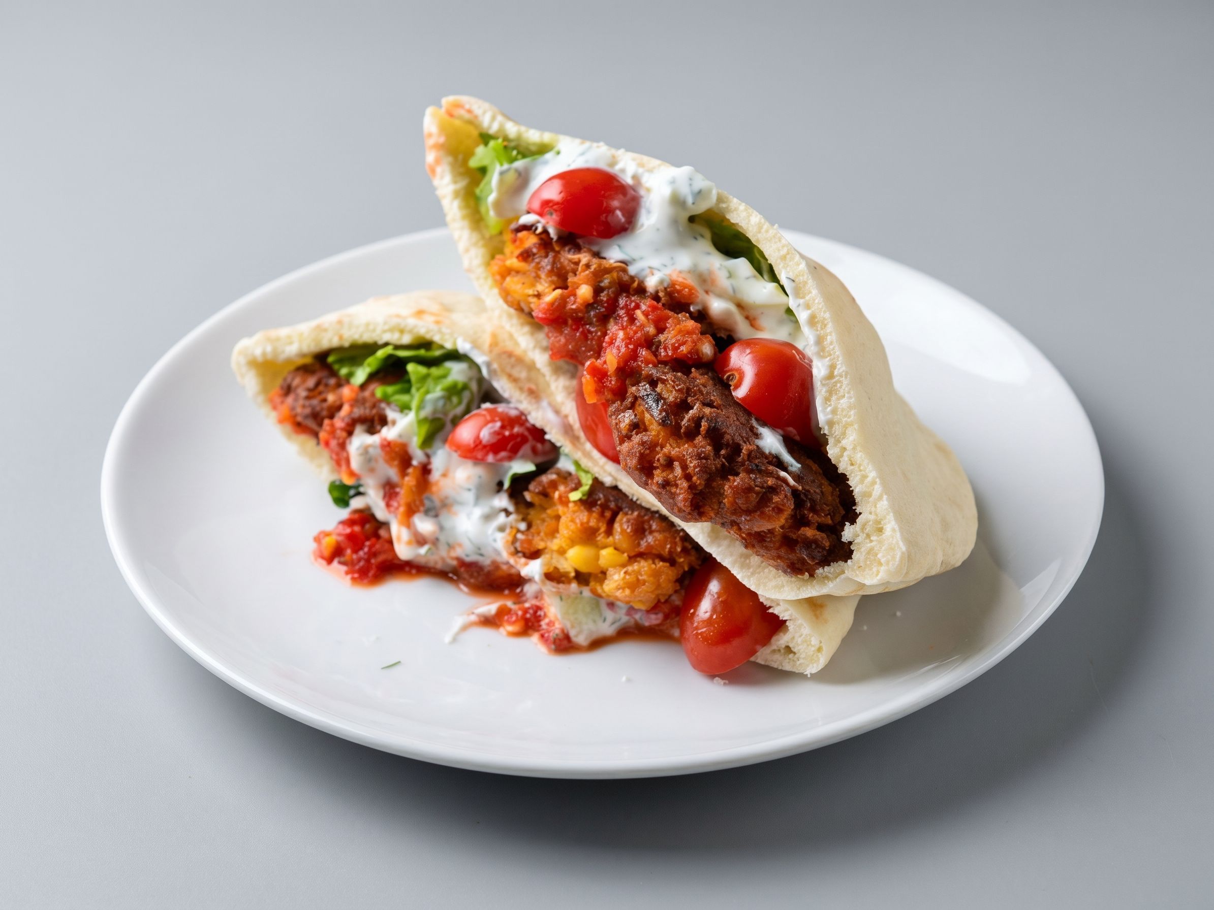 Falafel with Musakka.