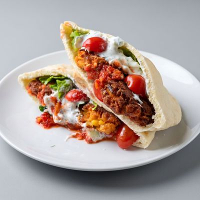 Falafel with Musakka.