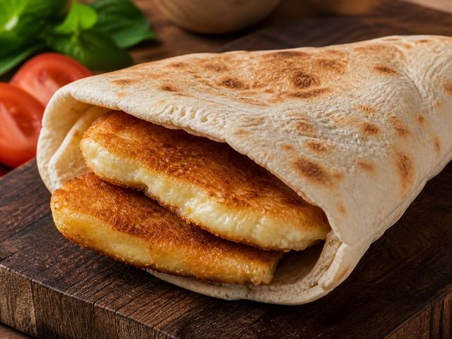 Fried Cheese in Shami Bread