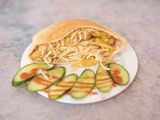Fried Roumy Cheese on French Fries in Shami Bread
