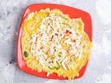 Omelette pan with Roumy cheese and olives