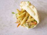 Baba Ghanoush with Alexandrian Foul and Potatoes