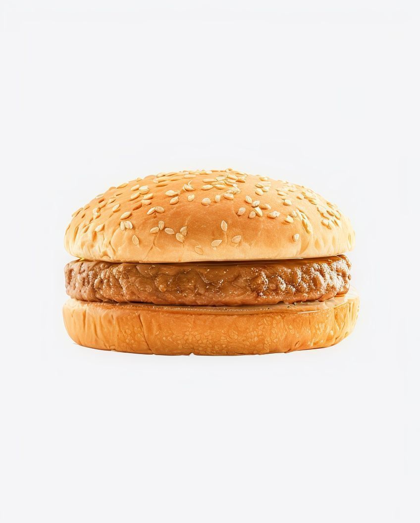 Plain Beef Burger Sandwich