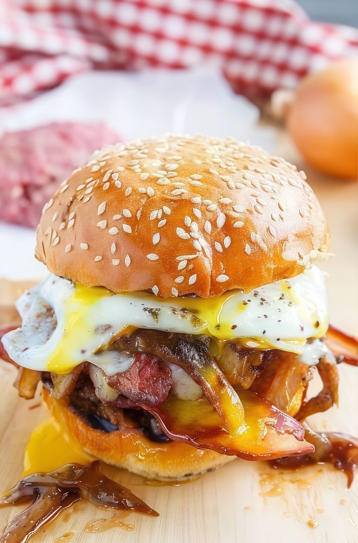 Mix Beef Burger Sandwich