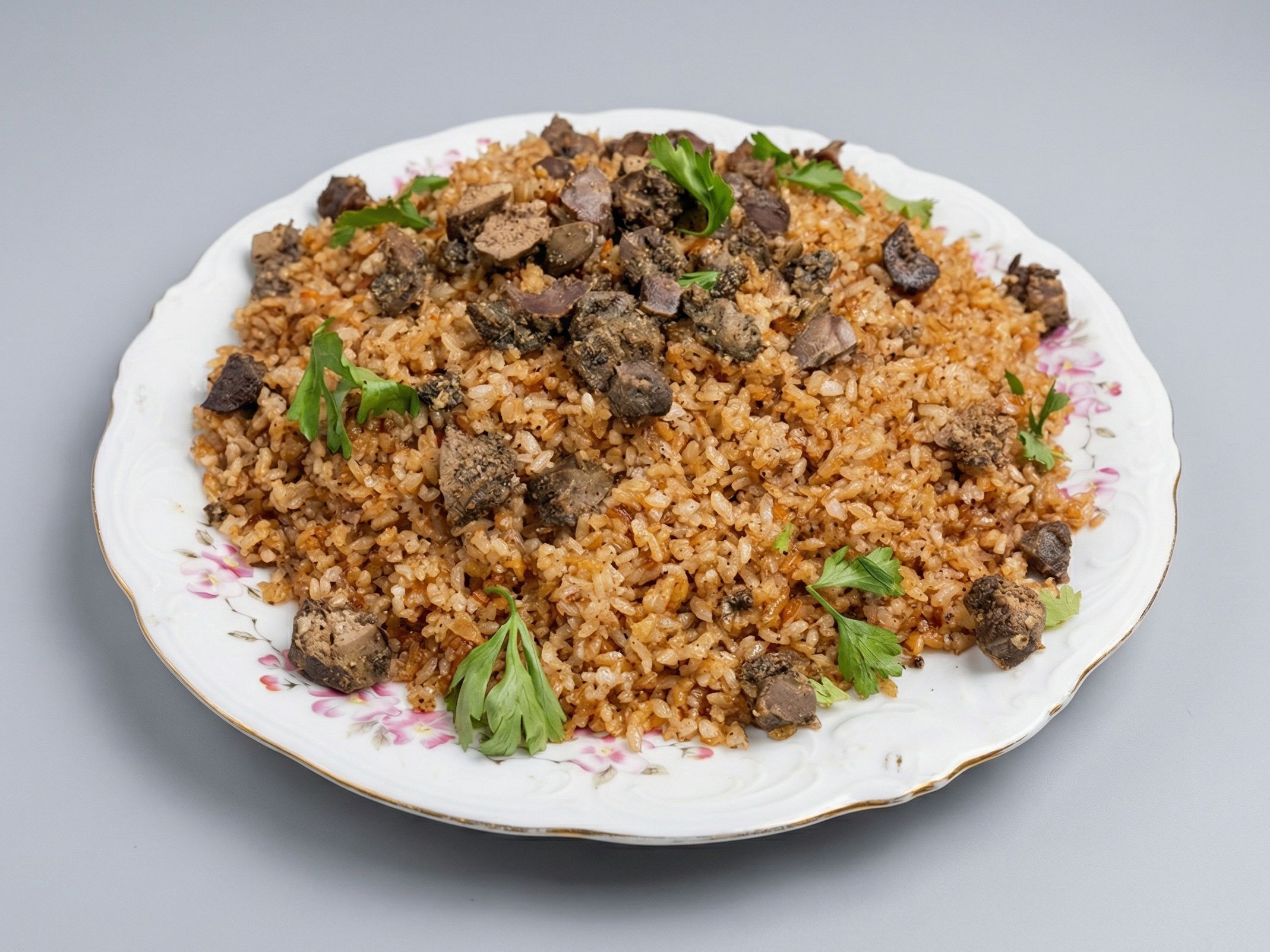 Vermicelli Rice With Giblets And Liver