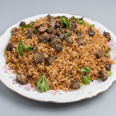 أرز بالشعرية مع الكبد والقوانص