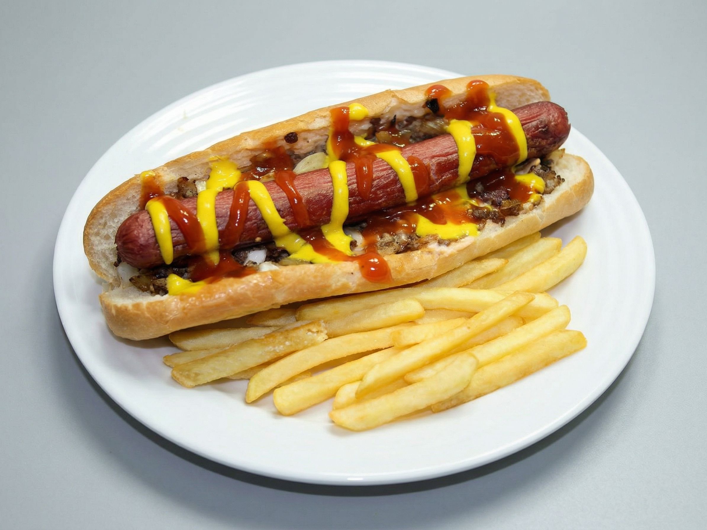 Grilled Oriental Sausage Sandwich