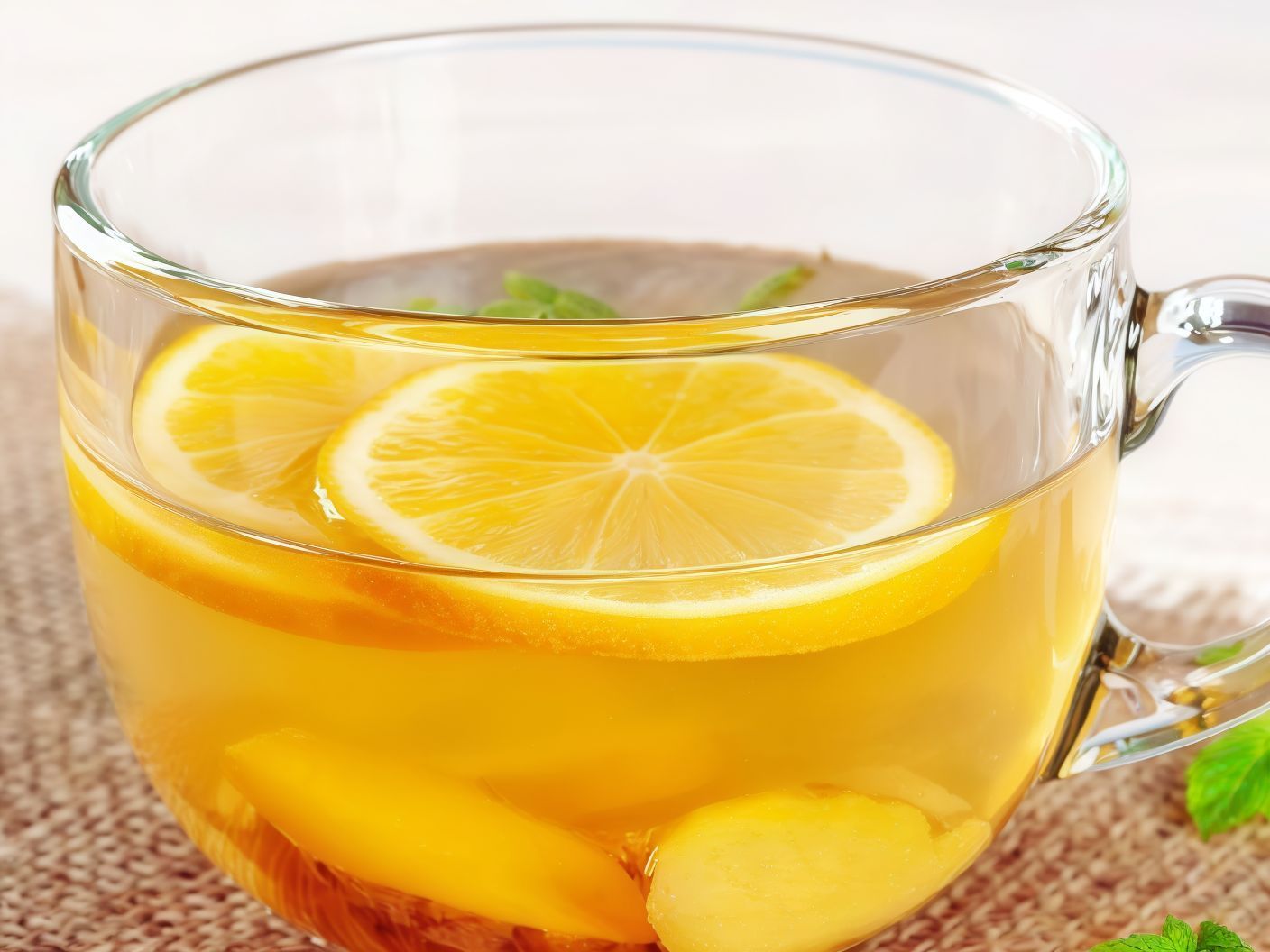 Ginger Tea Lemon Honey And Mint