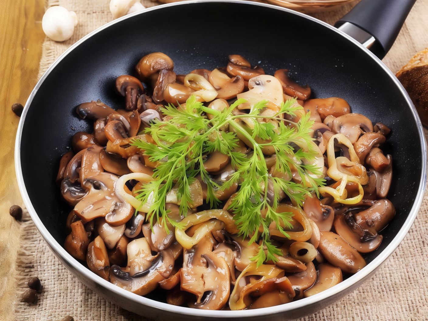 Vegetarian Mushroom Fajita Dish