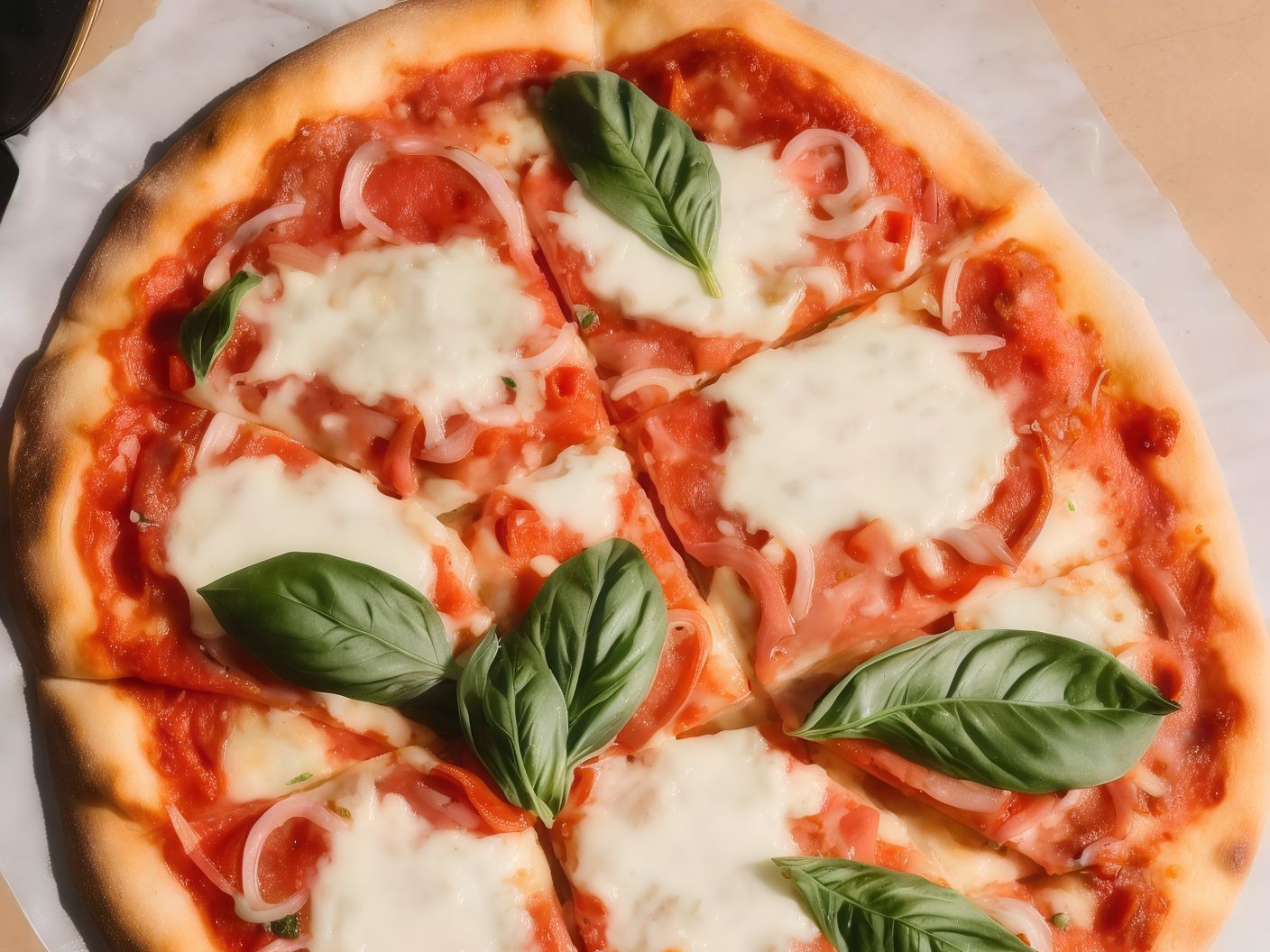 Vegetarian Margherita Pizza