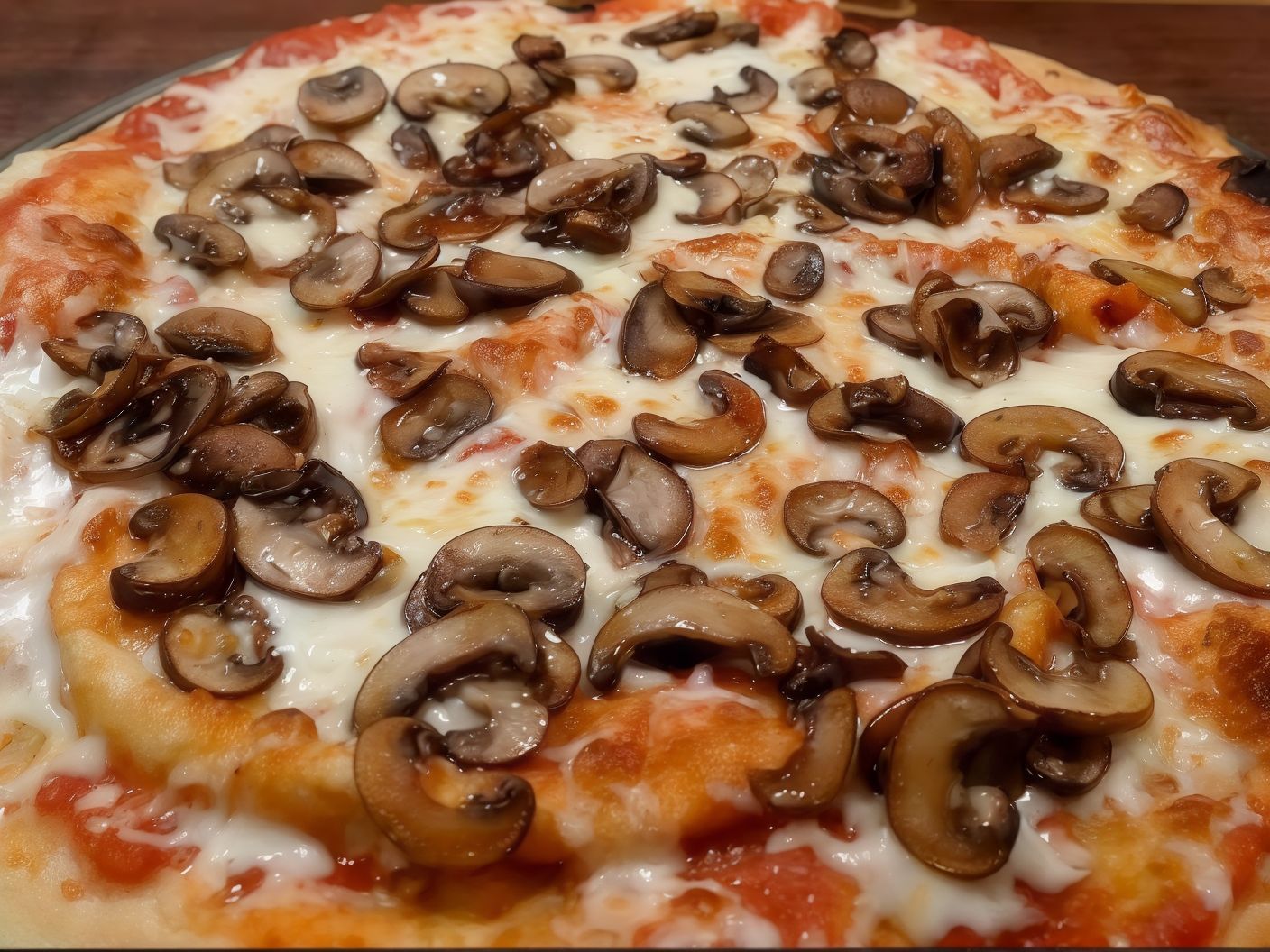 Vegetarian Mushroom Pizza