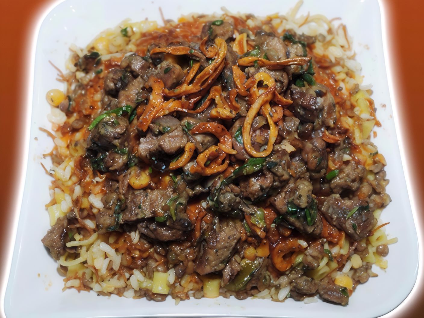 Koshary With Liver