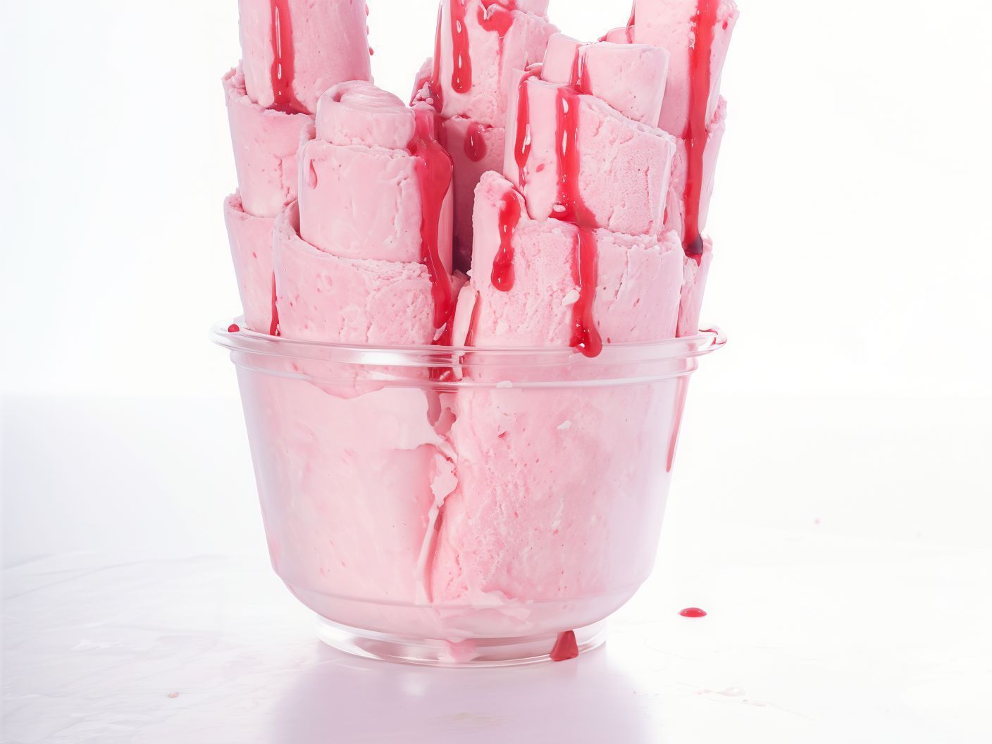 Watermelon And Gum Ice Cream Roll