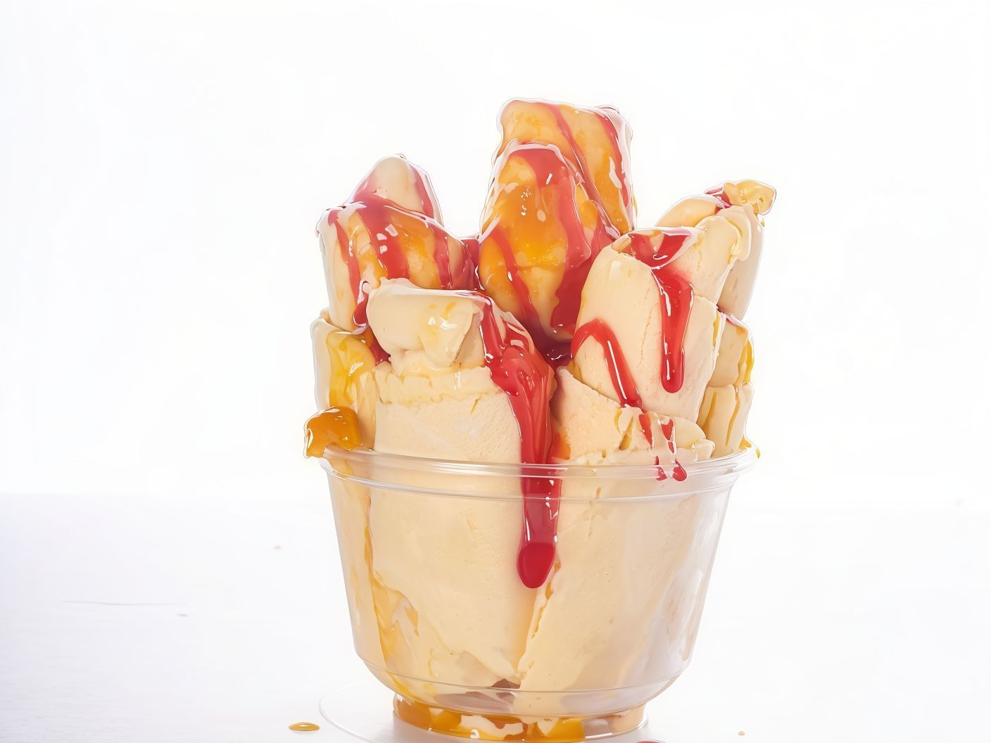 Caramel And Gum Ice Cream Roll