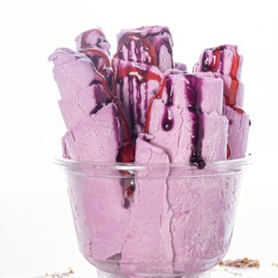Mix Berries Yogurt Ice Cream Roll