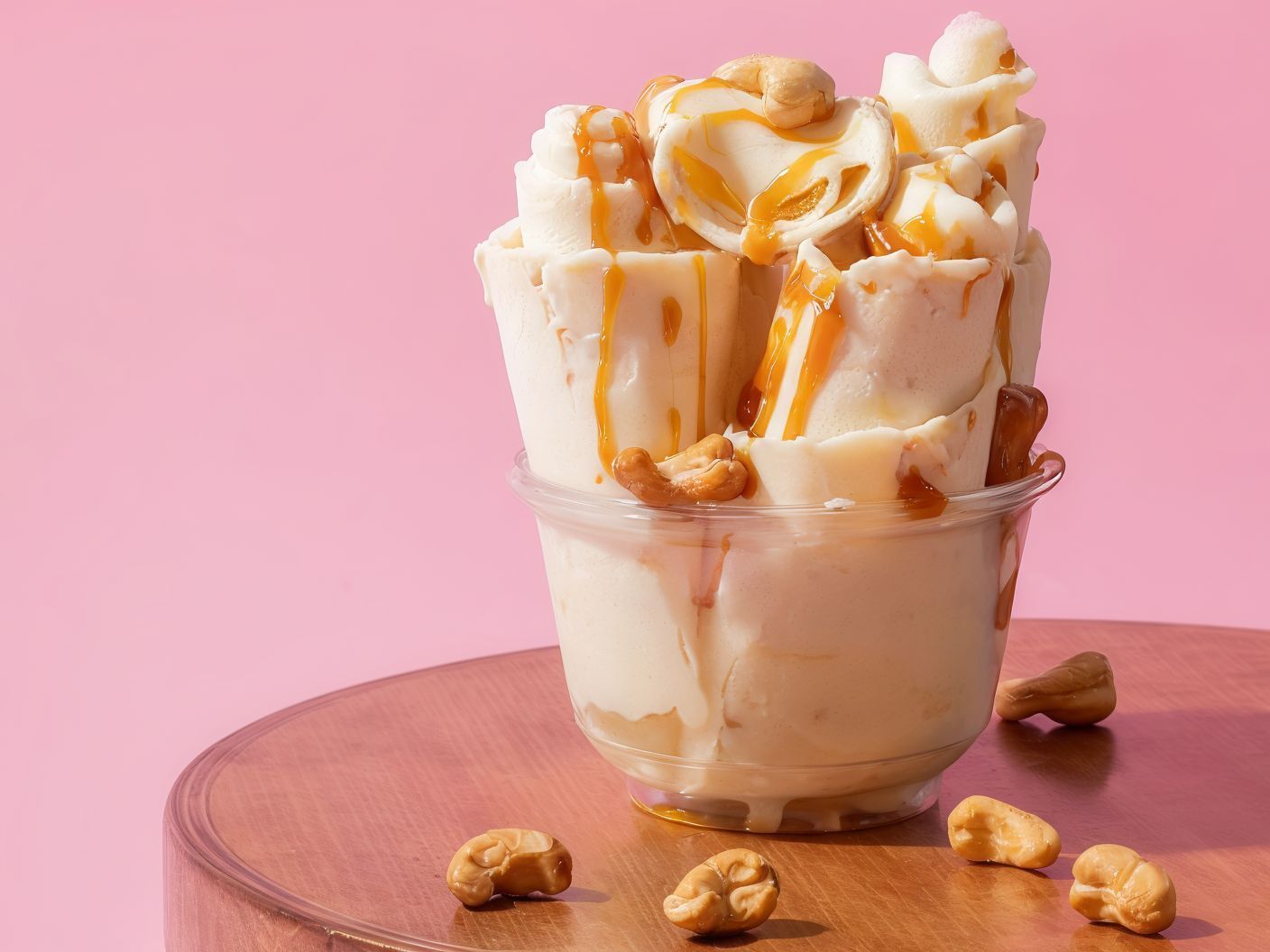 Cashew Ice Cream Roll