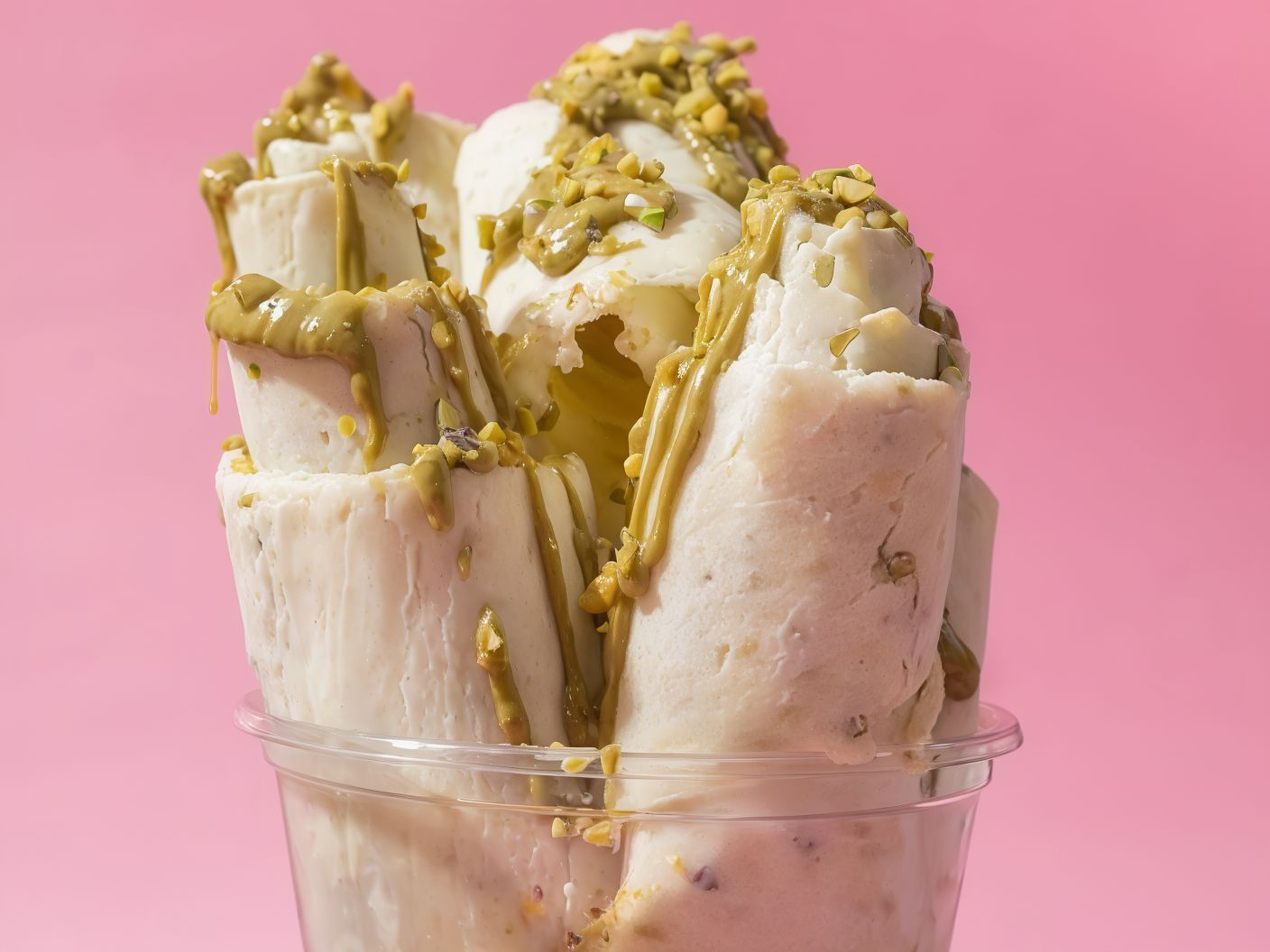 Pistachio Ice Cream Roll