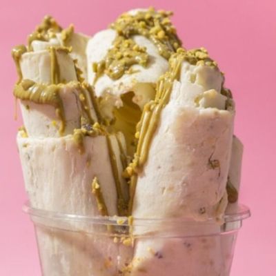 Pistachio Ice Cream Roll