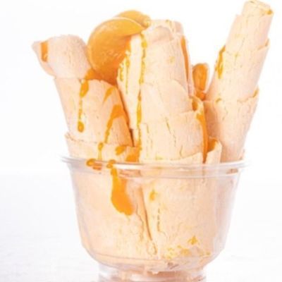 Peach Ice Cream Roll