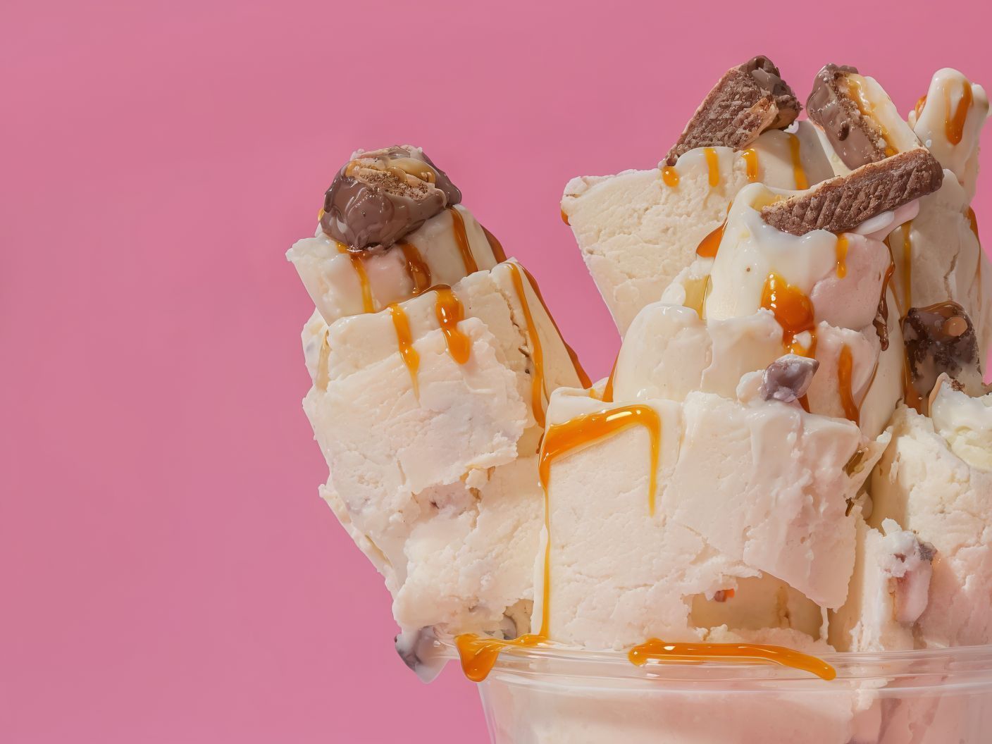 Snickers Ice Cream Roll